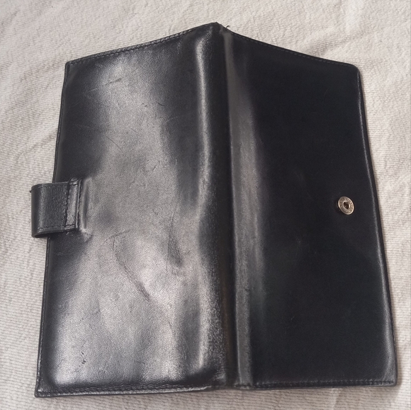 EUC Vintage Italian Leather Burgdorf Goodman  wallet checkbook holder Italy - Picture 6 of 9